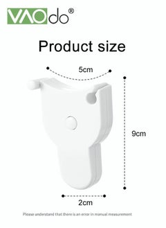 VAOdo Body Measure Tape Leather Tape Measure with ABS Handle Measurements for Fitness Automatic Girth Dual Units Centimeter and Inch  - Image 2