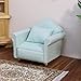 Cutemini Dollhouse Couch with Pillow 1 12 Scale Miniature Sofa Arm Chair Living Room Furniture Wooden Fabric Frame Single Reading Chair Artificial House Room Scene Decoration Green - Image 4