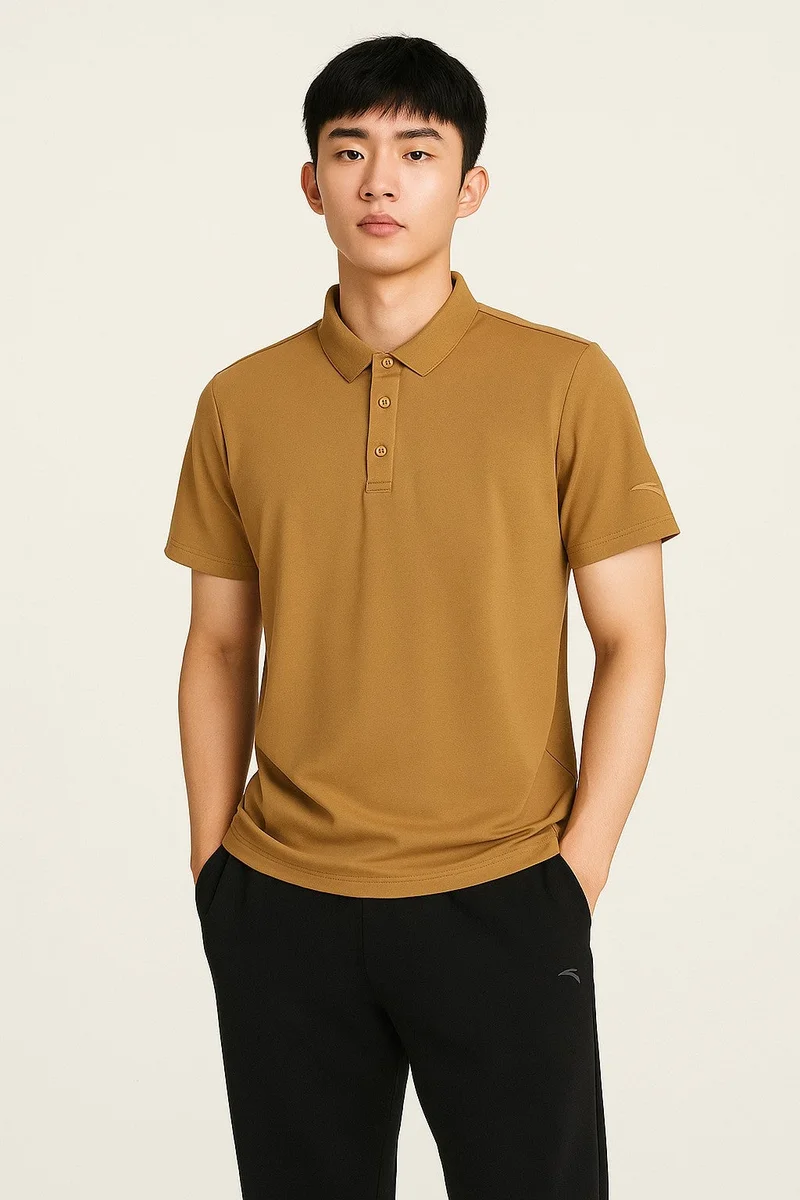 ANTA Regular Fit Workout Training Commute Short Sleeve Polo
