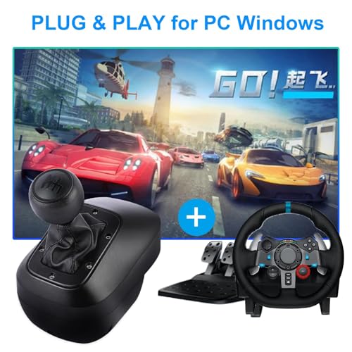 NBCP Gear Shifter for Logitech G29 Driving Force HighPerformance SixSpeed HPattern Shifter with PushDown Reverse Durable Construction Secure Mounting for Racing Wheels - Image 3