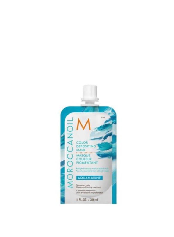 Moroccan Oil Color Depositing Mask Aquamarine, 30ml