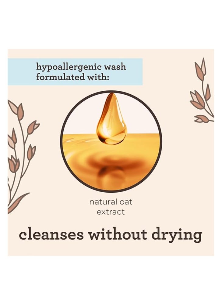 Aveeno Baby Aveeno Baby Daily Moisture Gentle Wash & Shampoo with Natural Oat Extract, Hypoallergenic,Tear-Free & Paraben-Free Formula for Sensitive Hair & Skin 12 Fl Oz (354 mL)  - Image 5