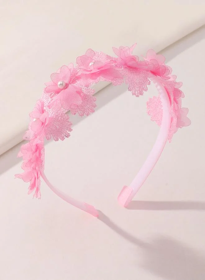 Take Two Solid Flower Applique Headband
