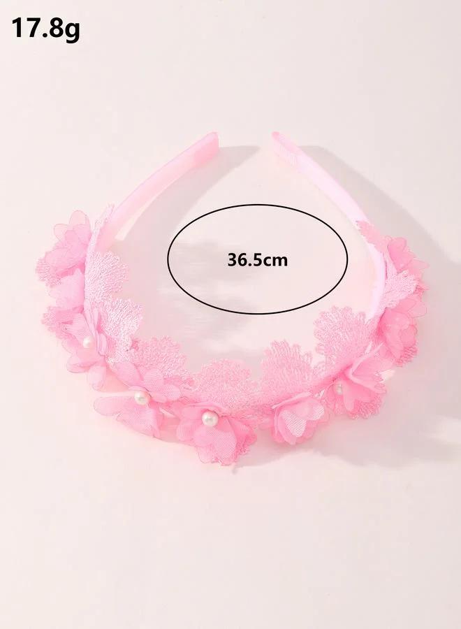 Take Two  Solid Flower Applique Headband for Women | Best Price UAE