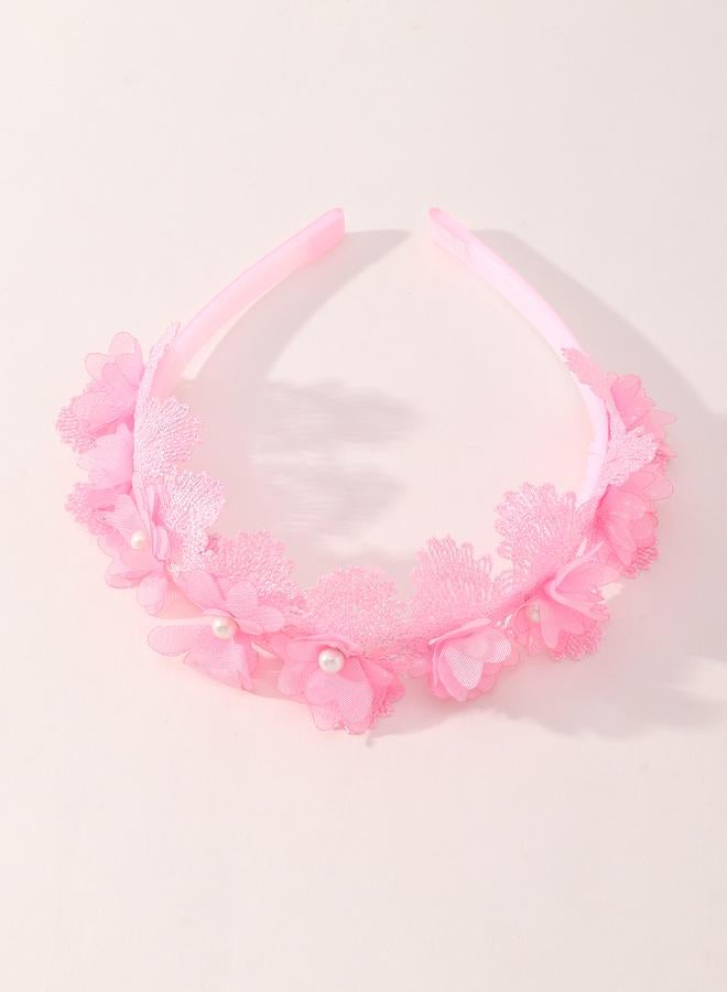 Take Two Solid Flower Applique Headband - Image 3