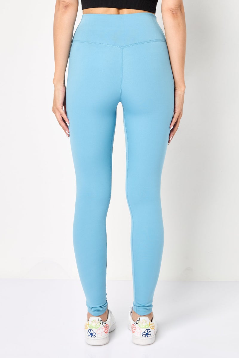 Nike Women Tight Fit Training Leggings, Blue - Image 4