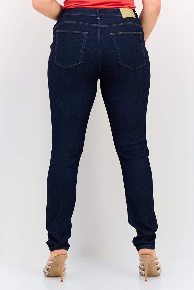 VERO MODA I Scenery By Vero Moda Women Skinny Fit Solid Stretchable Jeans, Navy - Image 2