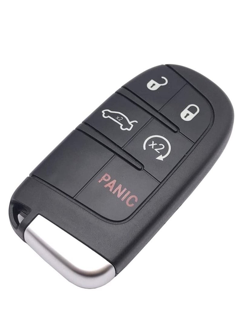 althiqahkey Replacement Keyless Entry Key FOB Cover Case fit Dodge Charger Challenger Jeep Grand Cherokee Compass Renegade Patriot Grand Comander Chrysler 300 Key Fob - Image 2