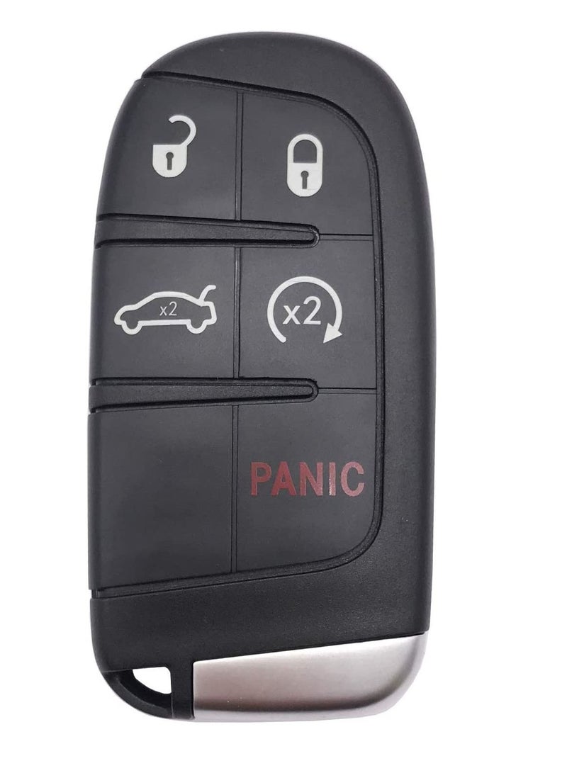 althiqahkey Replacement Keyless Entry Key FOB Cover Case fit Dodge Charger Challenger Jeep Grand Cherokee Compass Renegade Patriot Grand Comander Chrysler 300 Key Fob - Image 1