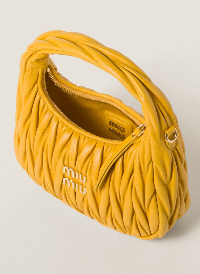 MIU MIU Wander nappa leather hobo Shoulder Bag  - Image 3