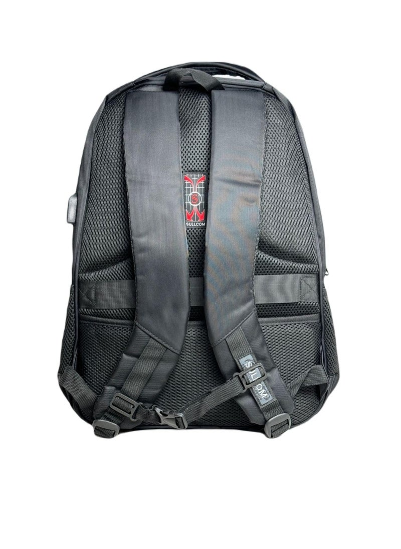 QSHOP SULLCOM USB Laptop Backpack for Women Men School Backpack for Girls Teens Boys School Bag Business Backpack (46 * 33 * 15cm) 5 Assorted Pockets  - Image 3