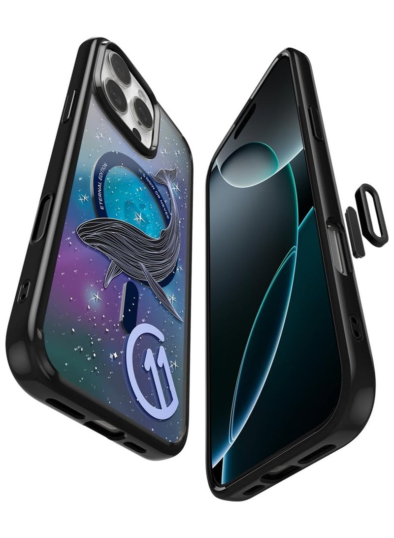 Spigen Ultra Hybrid T MagFit for iPhone 16 PRO Case Cover [Camera Control Button Cover] with MagSafe [3D Spatial Effect with Hexa-Layer Print] - C11 Eternal - Image 1