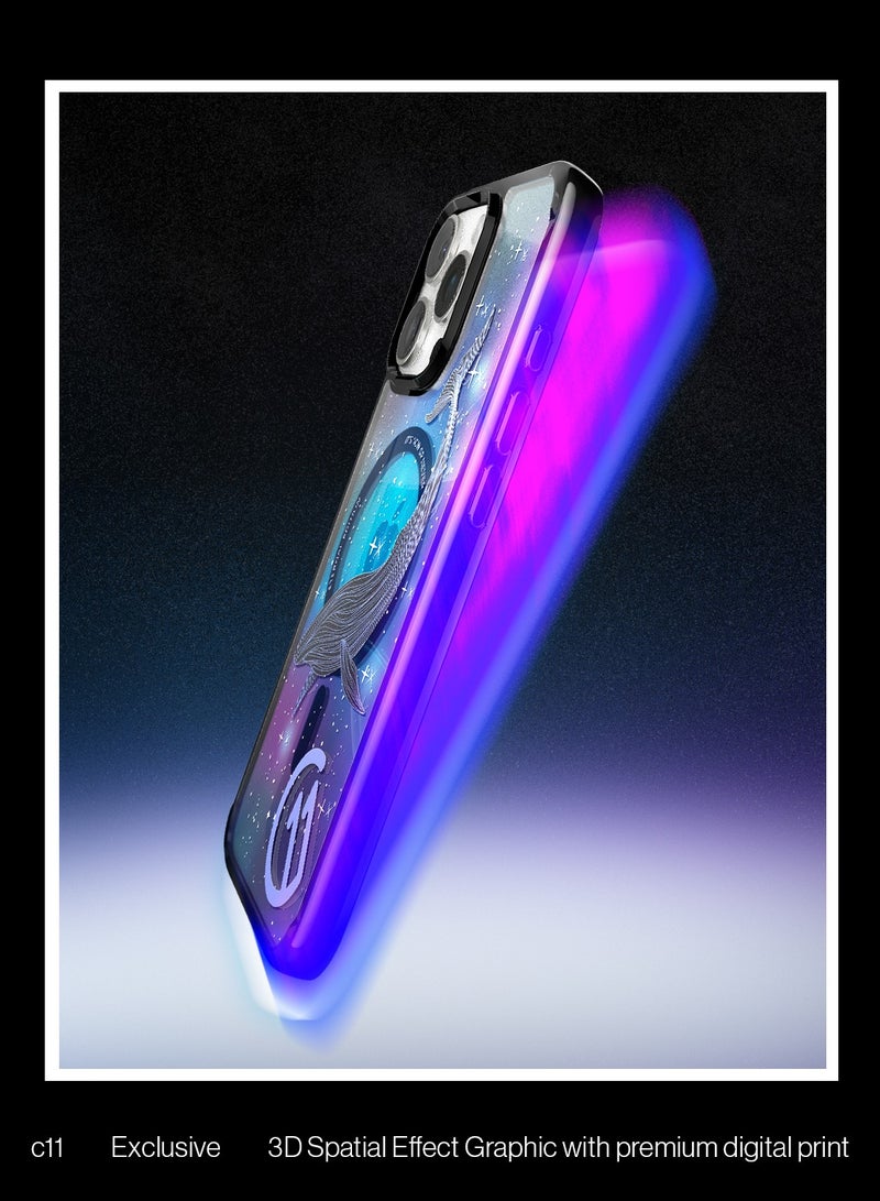 Spigen Ultra Hybrid T MagFit for iPhone 16 PRO Case Cover [Camera Control Button Cover] with MagSafe [3D Spatial Effect with Hexa-Layer Print] - C11 Eternal - Image 3