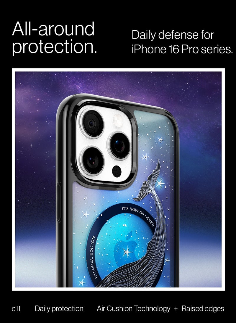 Spigen Ultra Hybrid T MagFit for iPhone 16 PRO Case Cover [Camera Control Button Cover] with MagSafe [3D Spatial Effect with Hexa-Layer Print] - C11 Eternal - Image 5