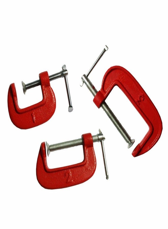 Wideskall® 15 Pieces Heavy Duty Malleable C Clamp Set - Image 3