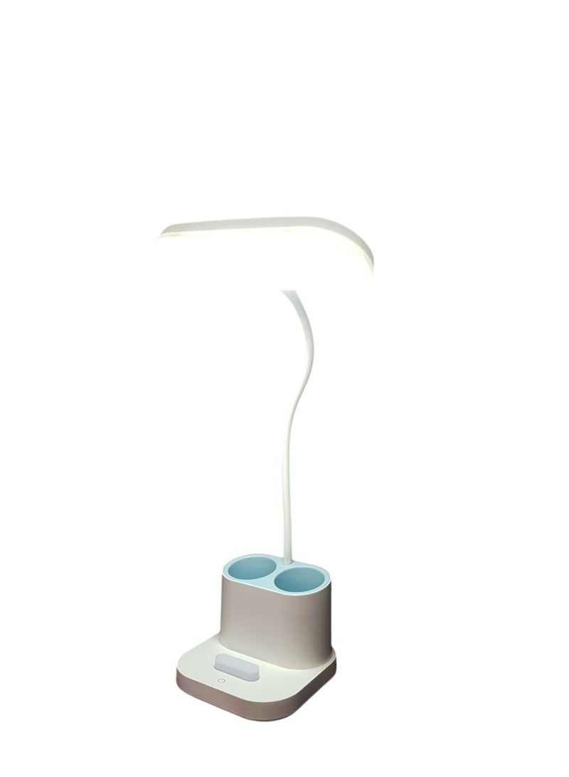 مصباح مكتب LED متعدد الاستخدامات 4 في 1 (أبيض وأزرق) - Image 2