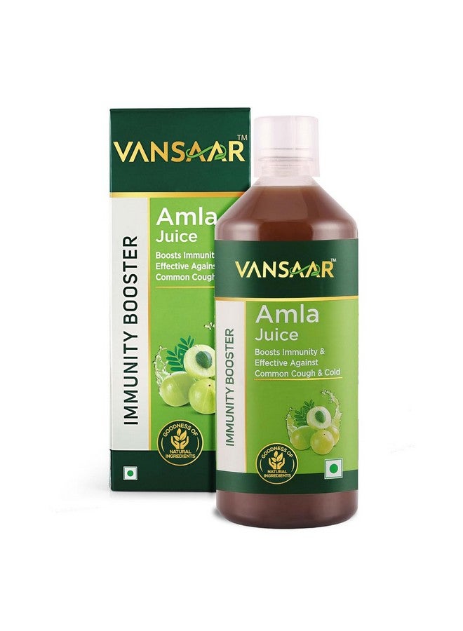 Vansaar Ayurvedic Tangy Amla Juice - 1L | 100% Cold Pressed Wild Amlas Rich In Vitamin C Sourced from Pratapgarh | Farm to Bottle in 12 Hours | 75 Pure Amlas for Hair Growth & Detoxification - Image 1