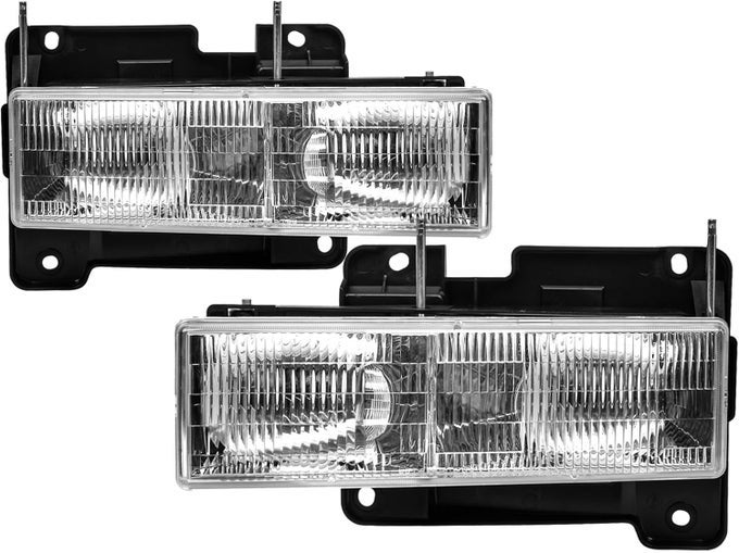 2Pcs Headlight Assembly For 1988-2002 Chevy Gmc C/K Series And 1992-2000 Models