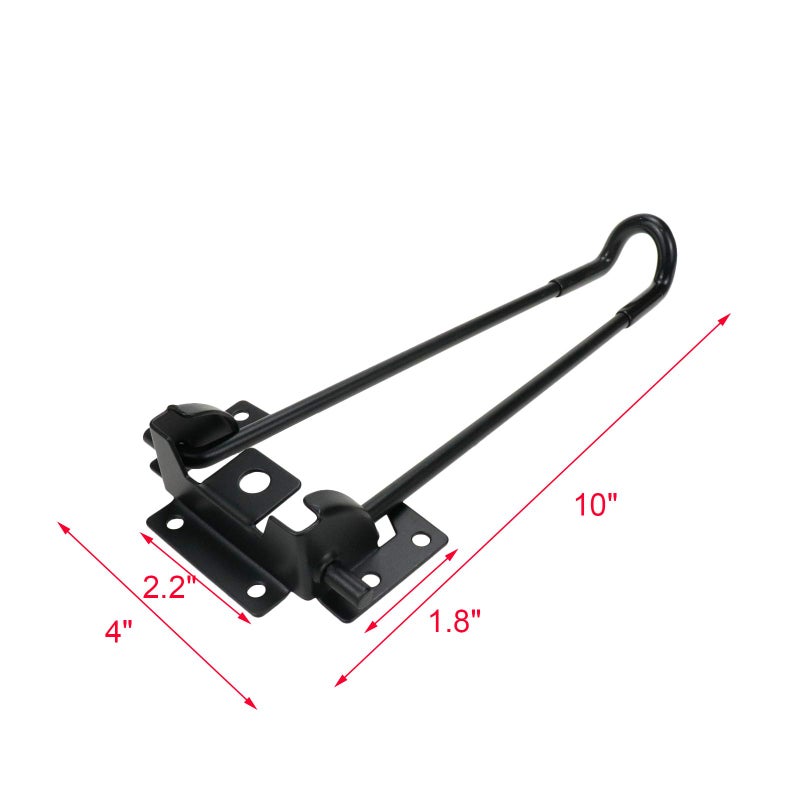 Geesatis 4 Pack 10"" Folding Hairpin Legs Heavy Duty Furniture Metal Legs Modern Coffee Table Legs Furniture Home Diy Projects, With Mounting Screws, (Height 250 Mm), Black - Image 2