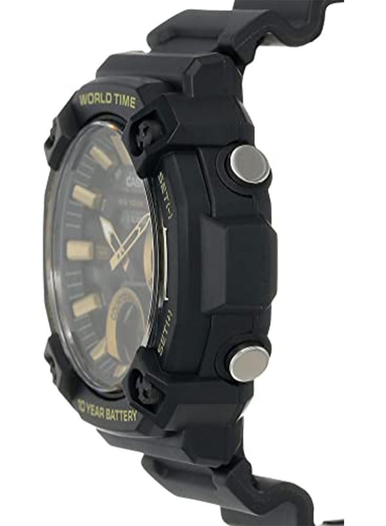 CASIO Men's Digital Analog Black Dial Resin Band Watch AEQ-120W-9AVDF - Image 2