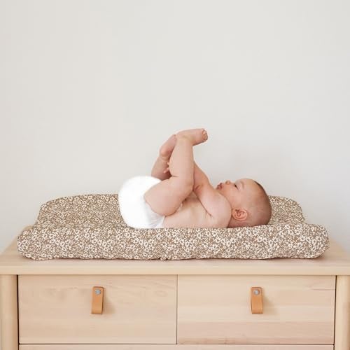 Sorrel + Fern Baby Changing Pad Cover 2-Pack for Girls (Poppy Fields) - Premium Fitted Sheets Baby Diaper Changing Table Cover - Buttery Soft Cotton Blend - Image 5