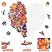 Mys Aurora Puzzles for Adults Heart Flower Wooden Puzzles 500 Pieces Unique Shaped Jigsaw Puzzles for Adults Fun Challenge Family Game 167 x 162 - Image 4