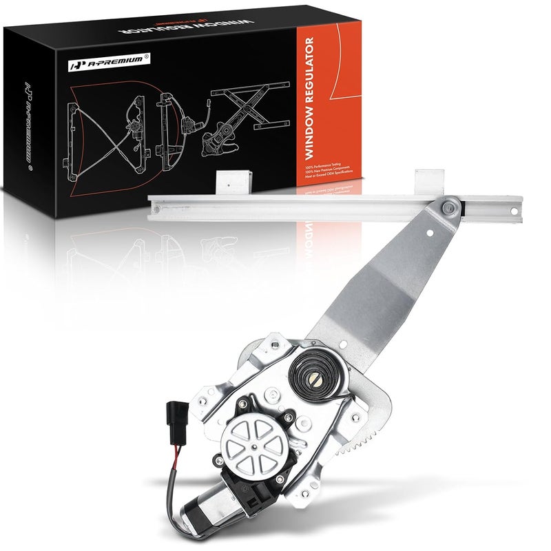 A-Premium Power Window Regulator with Motor for Saturn SL SL1 SL2 1996-2002 SW1 SW2 Rear Right Passenger Side - Image 1