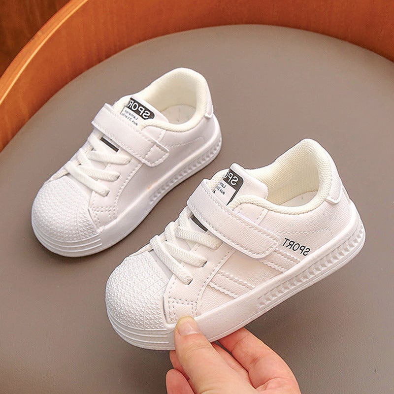 0-3 Years Old Children'S Board Shoes Baby Shoes Soft-Soled Toddler Shoes Velcro Flat Non-Slip Women'S Shoes Boys' Shoes Tide 2 - Image 3