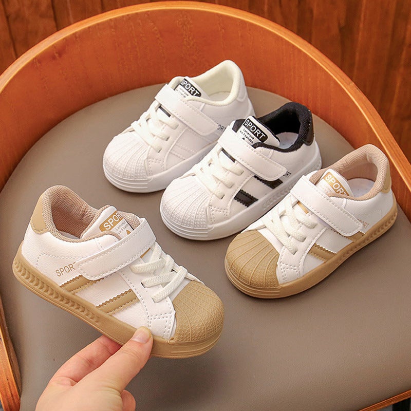 0-3 Years Old Children'S Board Shoes Baby Shoes Soft-Soled Toddler Shoes Velcro Flat Non-Slip Women'S Shoes Boys' Shoes Tide 2 - Image 2
