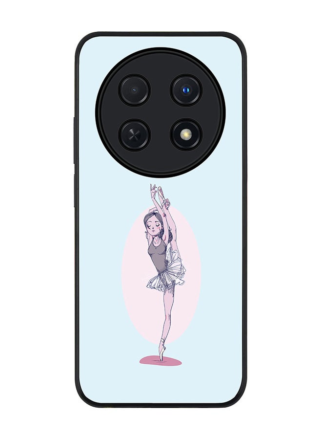 Stylizedd Rugged Black edge case for Huawei nova 12i 4G, Slim fit Soft Case Flexible Rubber Edges Anti Drop TPU Gel Thin Cover -  Flying Ballerina - Image 1