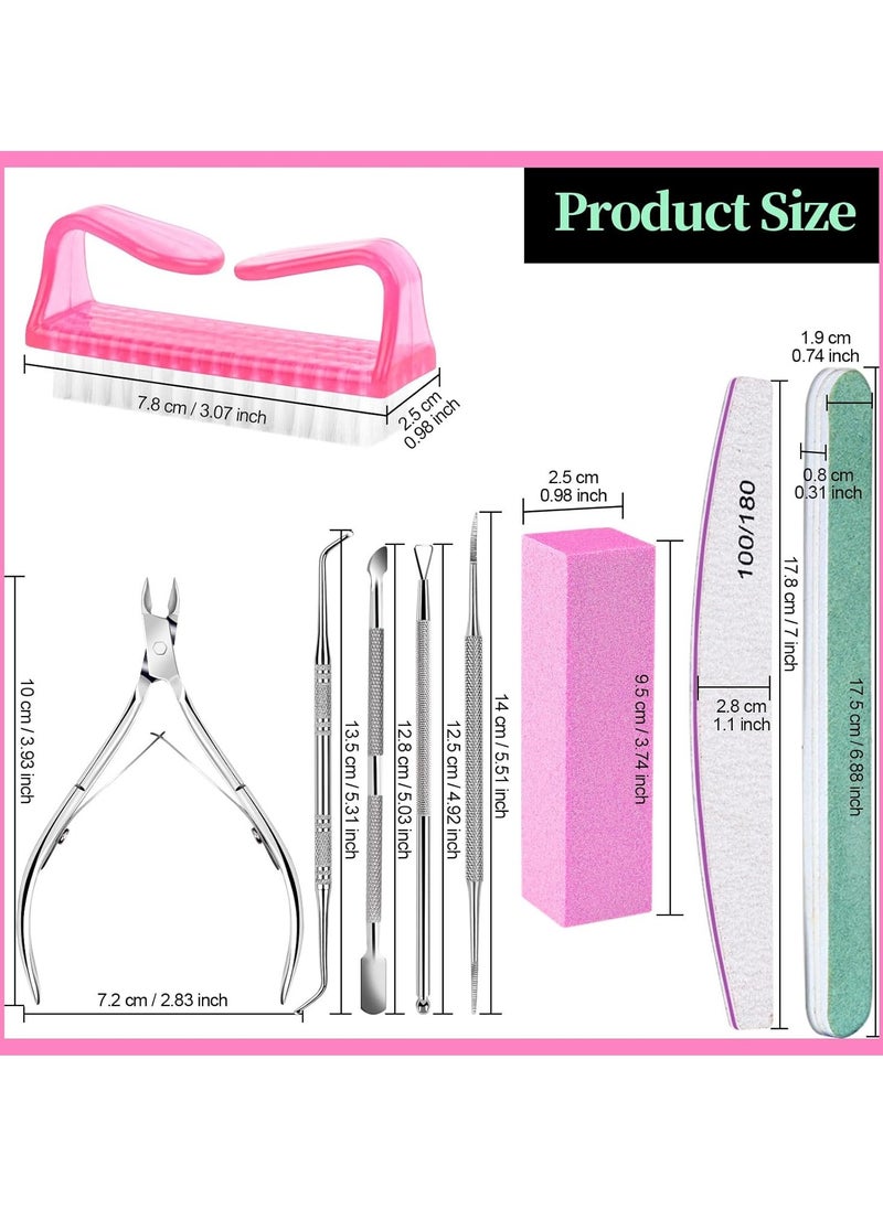 General - Pedicure Kit Hand Foot Manicure Care Set，Nail Files 100/180, Nail Buffer Block, Cuticle Nippers, Cuticle Pusher, Cuticle Trimmer, Nail Lifter for Ingrown Toenails, Nail Tools, Nail Kit, Pedicure and M - Image 1