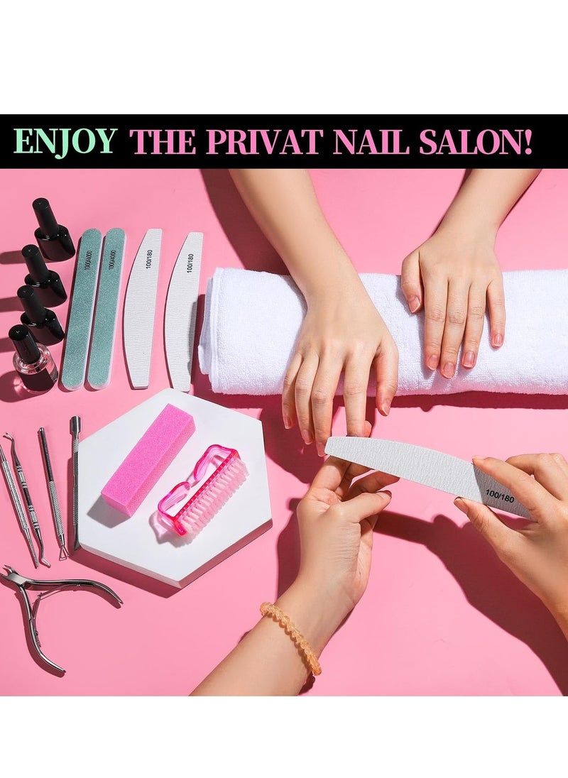 General - Pedicure Kit Hand Foot Manicure Care Set，Nail Files 100/180, Nail Buffer Block, Cuticle Nippers, Cuticle Pusher, Cuticle Trimmer, Nail Lifter for Ingrown Toenails, Nail Tools, Nail Kit, Pedicure and M - Image 1