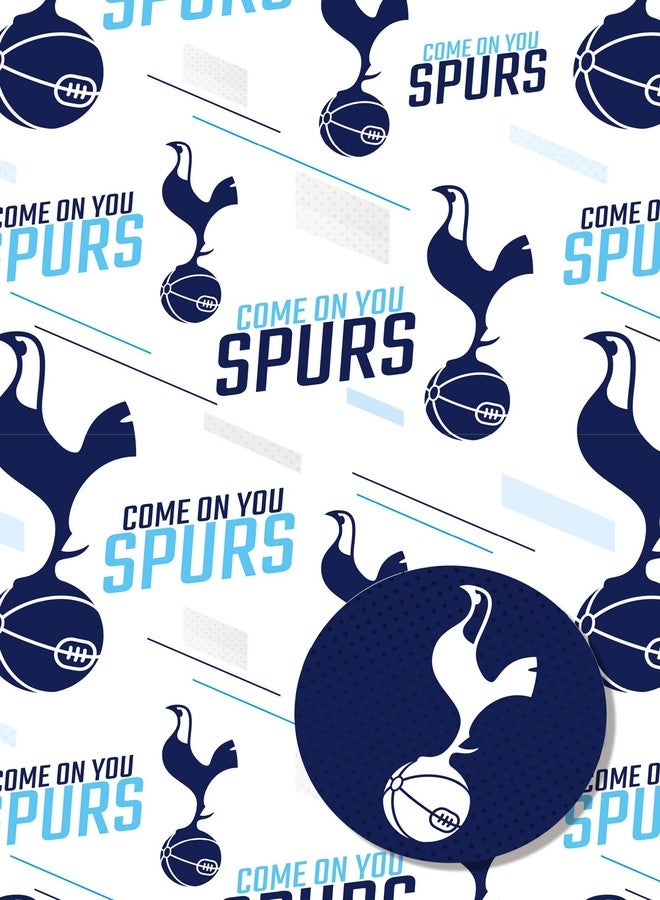 Danilo Promotions LTD Tottenham Hotspur FC Wrapping Paper 2 Sheets 2 Tags, Spurs football gift wrap - Image 2
