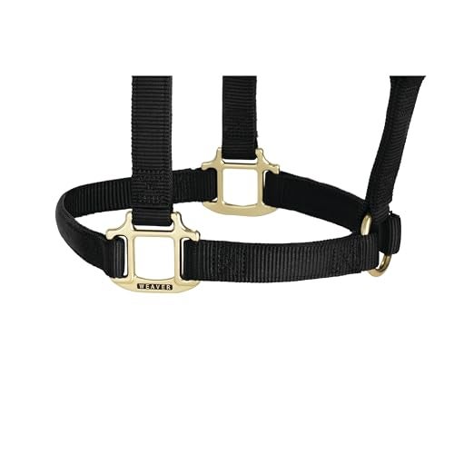 Weaver Leather Original Non-Adjustable Nylon Horse Halter, Large, Black - Image 3