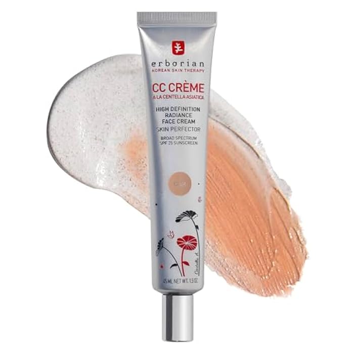 Erborian CC Cream Color Correcting SPF 25, Tone-Evening Korean Skincare Makeup Hybrid, Moisturizes, Lightweight, Blurs Skin, Natural, Luminous Finish - Image 1