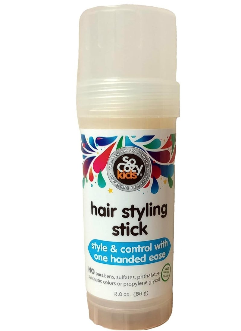 SO COZY - So Cozy Kids Hair Wax Stick, Easy & Quick Styling Wax Stick for Hair (2 Oz) Flyaway Hair Tamer, Slick Back & Shape with Precision, No Parabens, Sulfates, Synthetic Colors or Dyes - Image 1
