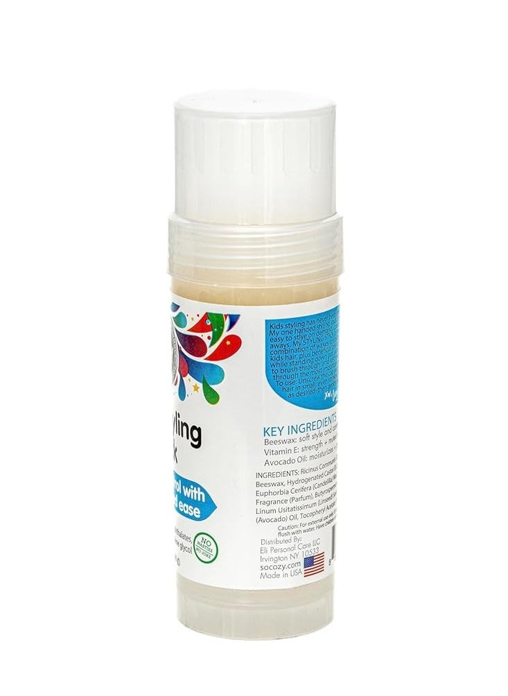 SO COZY - So Cozy Kids Hair Wax Stick, Easy & Quick Styling Wax Stick for Hair (2 Oz) Flyaway Hair Tamer, Slick Back & Shape with Precision, No Parabens, Sulfates, Synthetic Colors or Dyes - Image 1