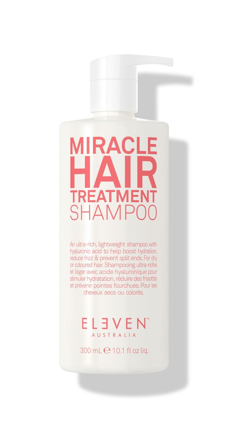 ELEVEN AUSTRALIA Miracle Hair Treatment Shampoo for Women & Men - Moisturizing Sulfate Free Shampoo for All Hair & Scalp Types, Helps Reduce Frizz, Prevents Split Ends, Adds Moisture - 10.1 fl oz - Image 1