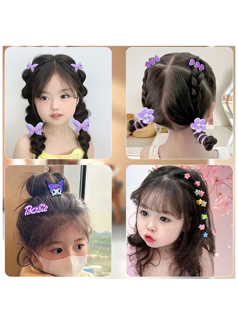 Mitoy 156PCS Hair Accessories Set, Girls Hair Dress Up Kit with Jewelry Box, Hair Ties, Hair Clips, Princess Dress Up Toys Deluxe Set, Gift Toys for Age 3 4 5 6 7 8 9 10 Girls Kids Toddlers (Pink) - Image 5