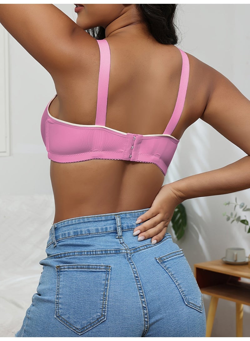 3-Pack Wire-Free Shaping Bras, Full Coverage Push-Up Padded Bras for Fitness, Dance & Daily Wear - Image 4