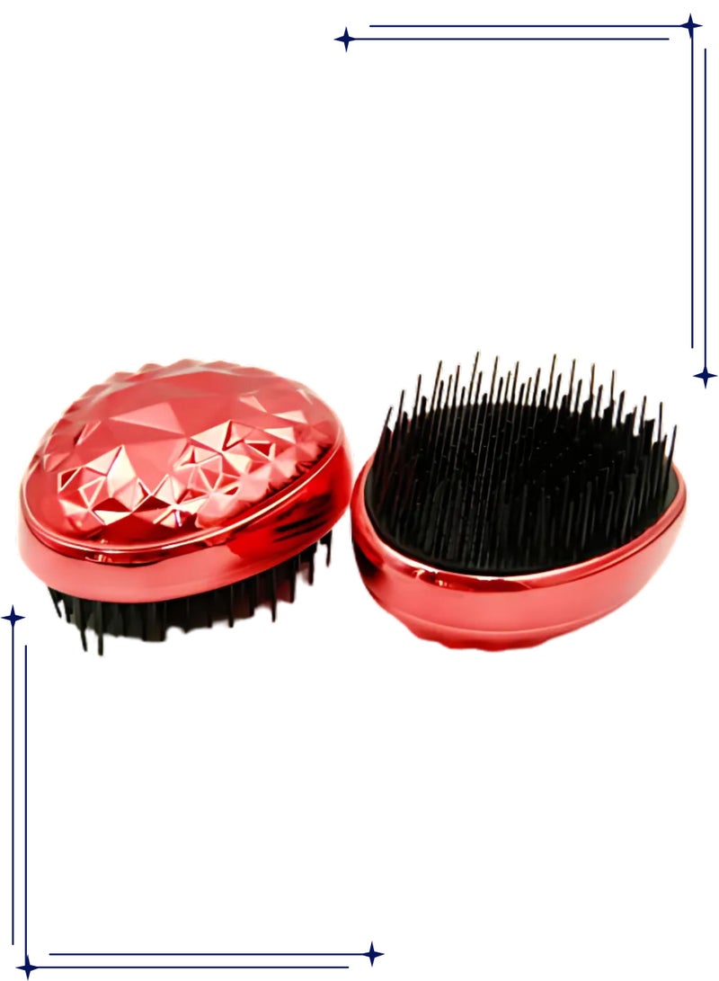 مشط مضاد للكهرباء الساكنة وفك تشابك فرشاة الشعر الصغيرة ومشط تدليك فروة الرأس للاستخدام المنزلي - Image 1