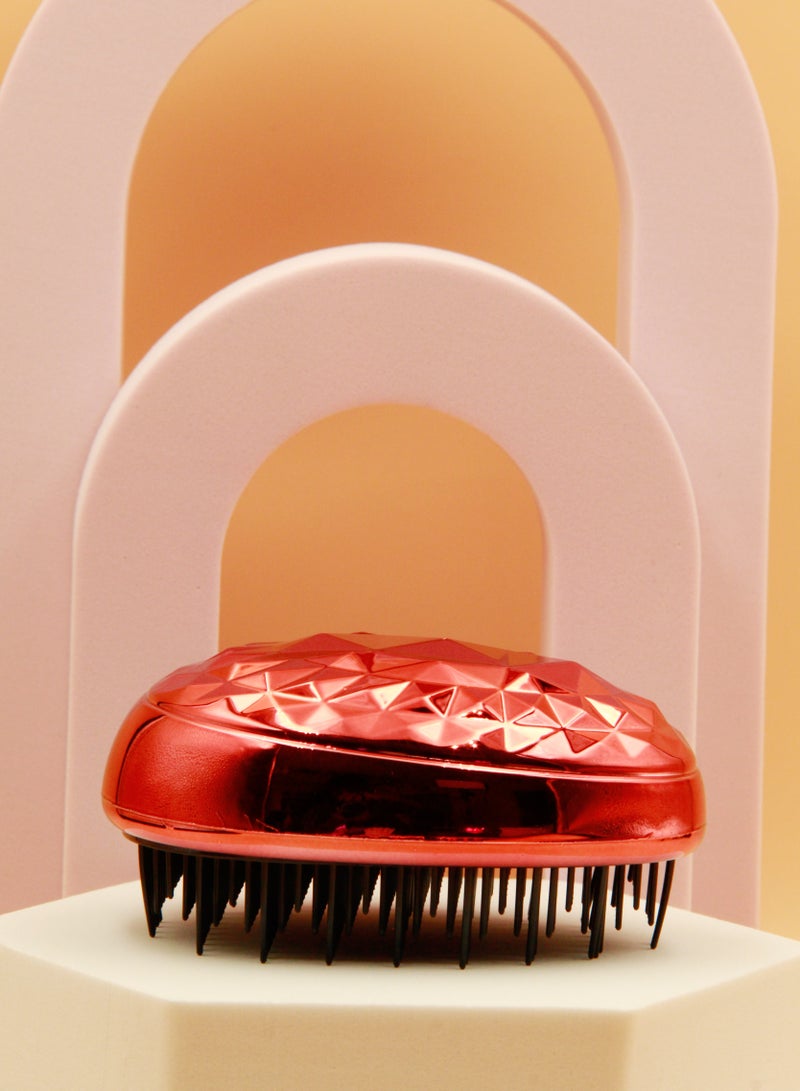 مشط مضاد للكهرباء الساكنة وفك تشابك فرشاة الشعر الصغيرة ومشط تدليك فروة الرأس للاستخدام المنزلي - Image 5