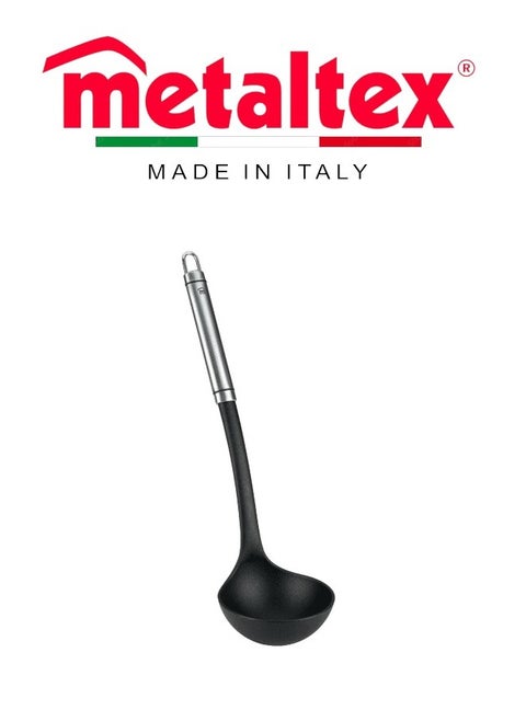 Metaltex Honor Soup Ladle – 33cm, Soft-Touch Design with Stainless Steel Handle