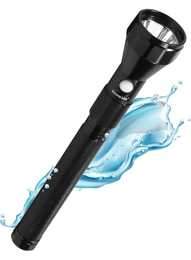Strong Lite Rechargeable LED Flashlight Waterproof IPX8 Rated High Quality Aluminum 2500 Meters Long Range Torch Light High Luminous CREE XP E2 LED USA Bright SRL400WP - Image 3