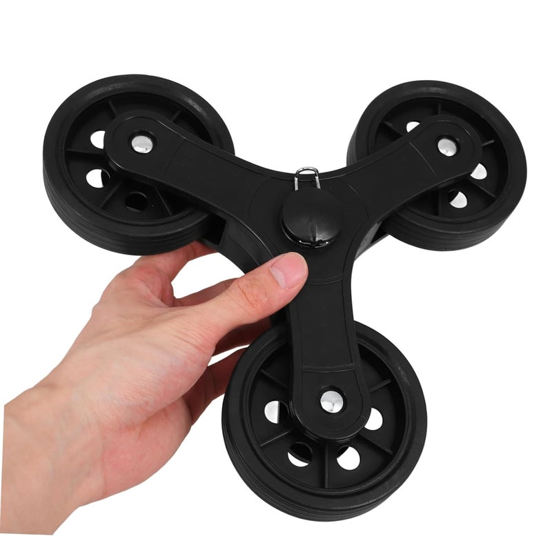 PartyKindom عجلات قوالب استبدال مثلثة لعربات تسوق تتسلق السلالم تدعم الأحمال الثقيلة قطعة واحدة - Image 4