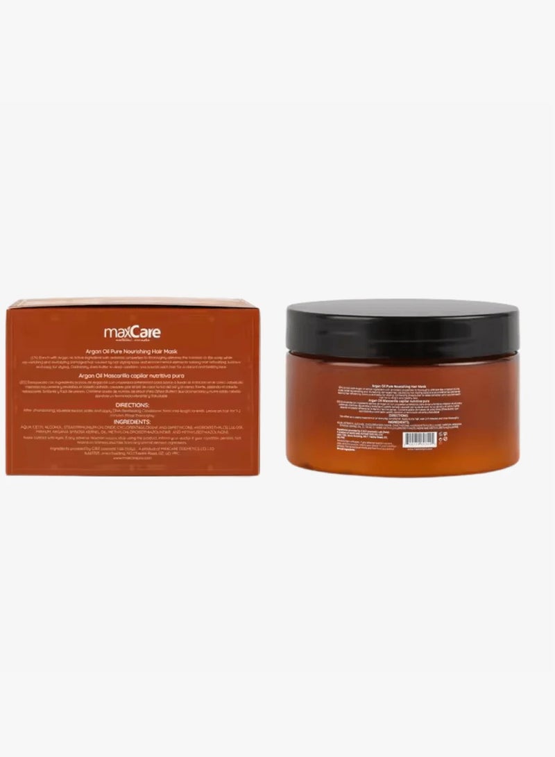 Maxcare Sulfate-Free Argan Oil Hair Mask 250ml – Deep Conditioning Treatment for Over-Processed Hair - Image 2