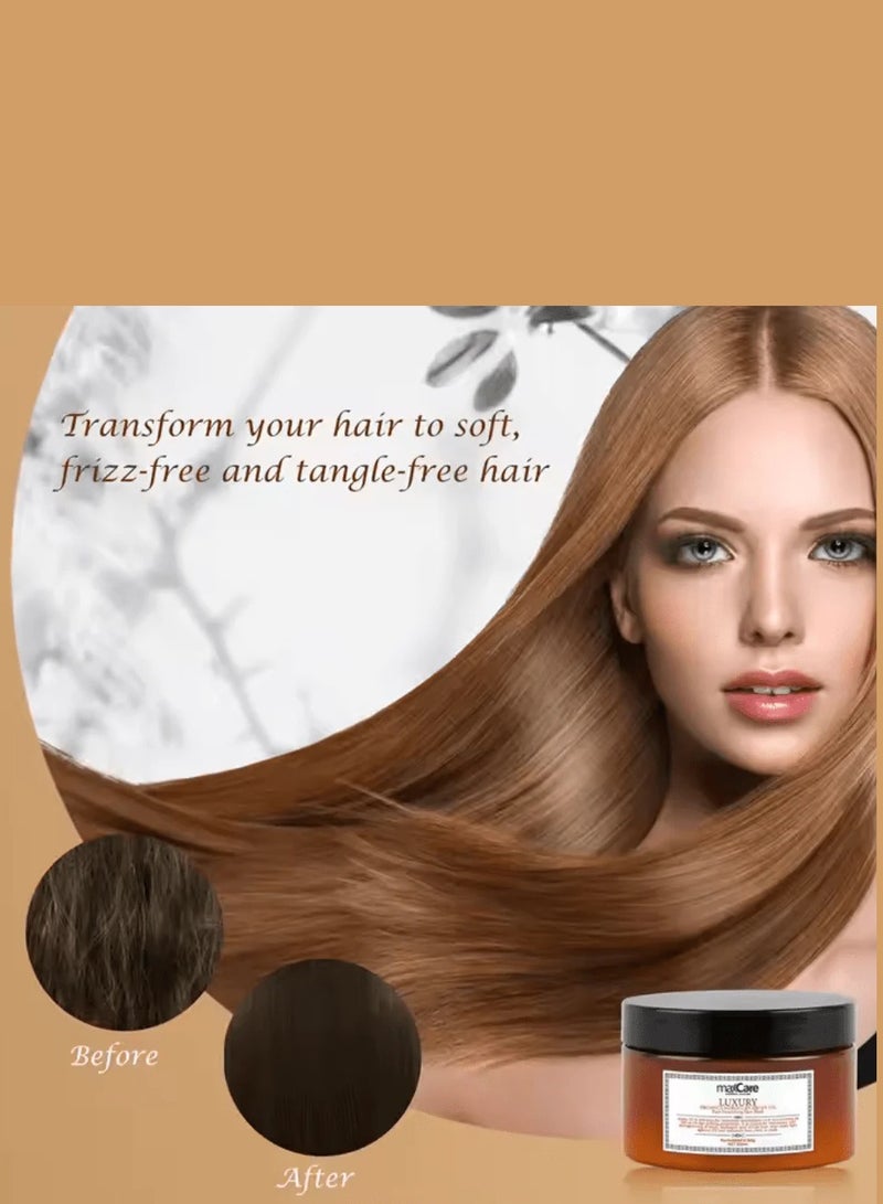 Maxcare Sulfate-Free Argan Oil Hair Mask 250ml – Deep Conditioning Treatment for Over-Processed Hair - Image 3