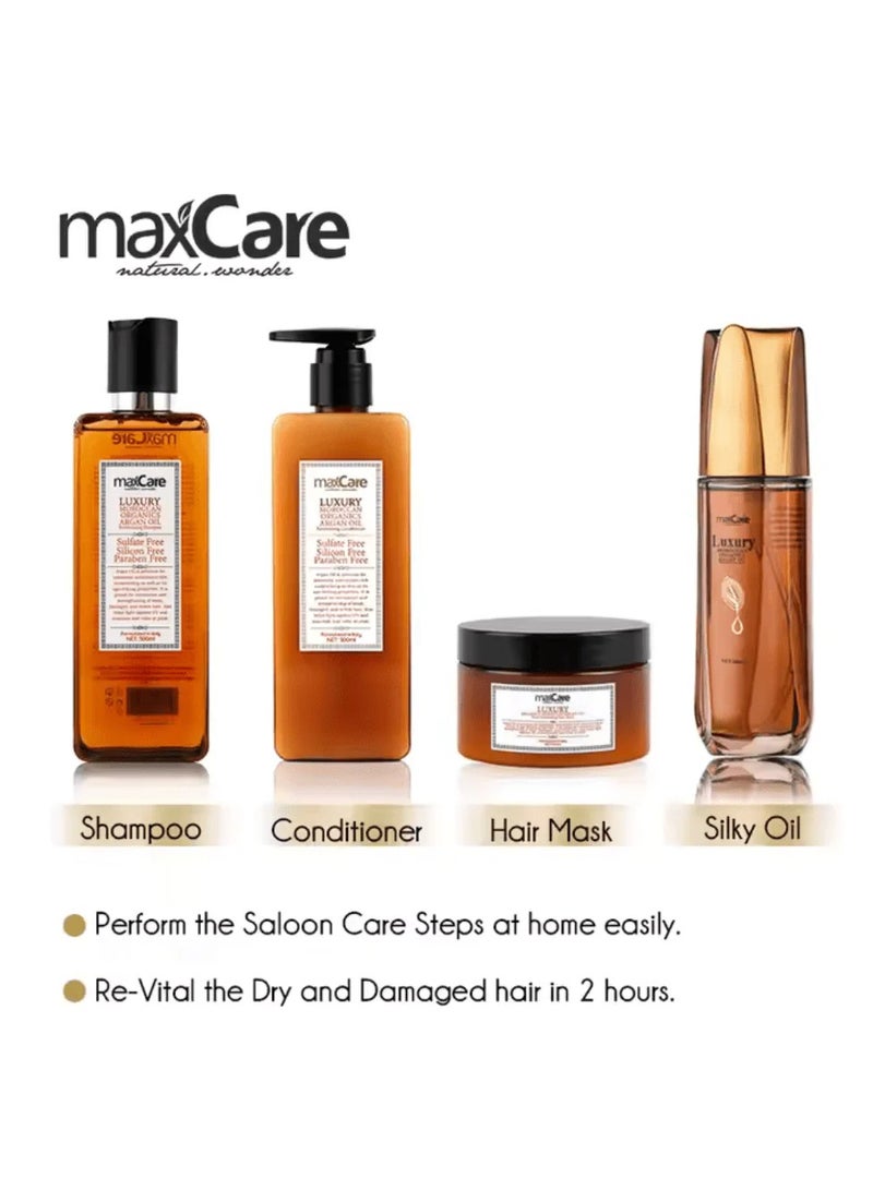 Maxcare Sulfate-Free Argan Oil Hair Mask 250ml – Deep Conditioning Treatment for Over-Processed Hair - Image 5