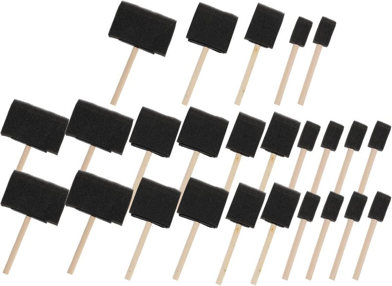 25Pcs Cartoon Shape Sponge Paint Brushes For Kids Family Art Fun Activities - Image 1