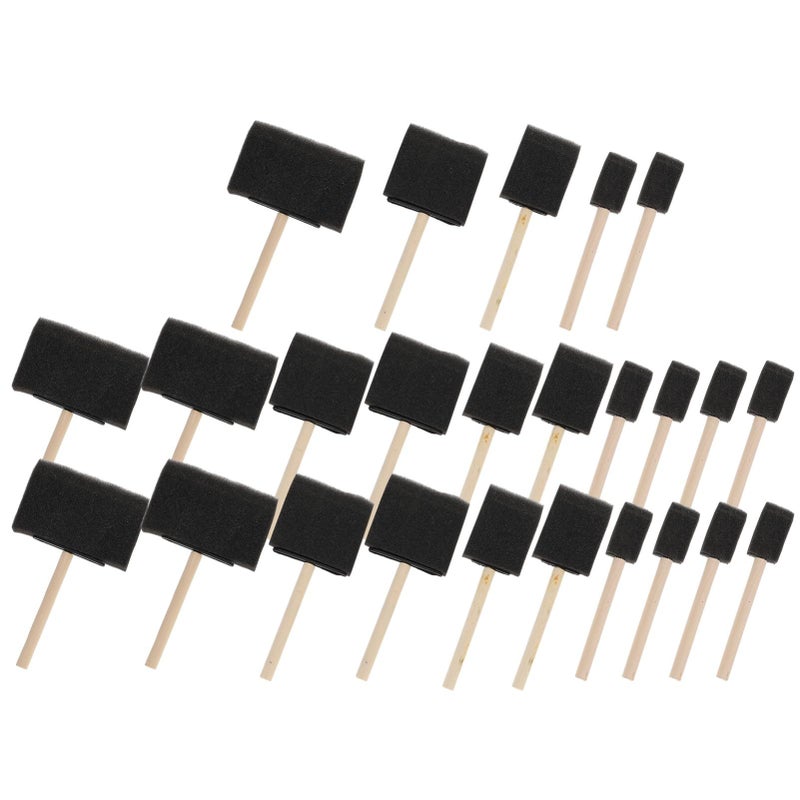 25Pcs Cartoon Shape Sponge Paint Brushes For Kids Family Art Fun Activities - Image 2